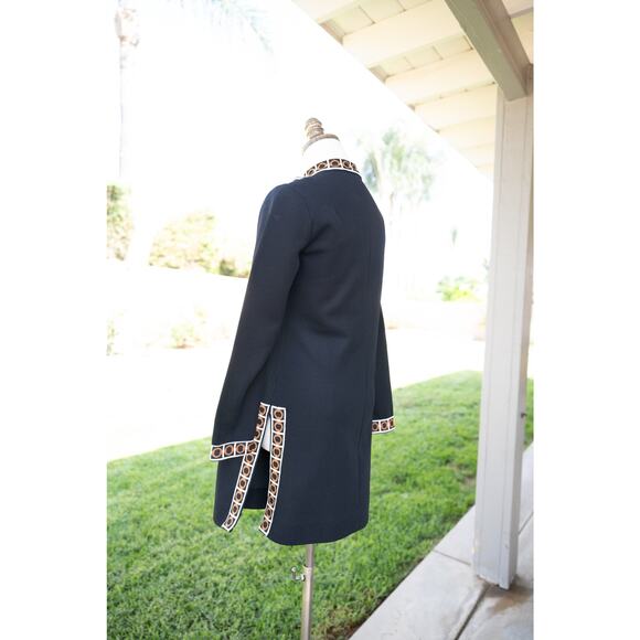 Vintage Mid Century Mod Retro Black Dress - Picture 3 of 8